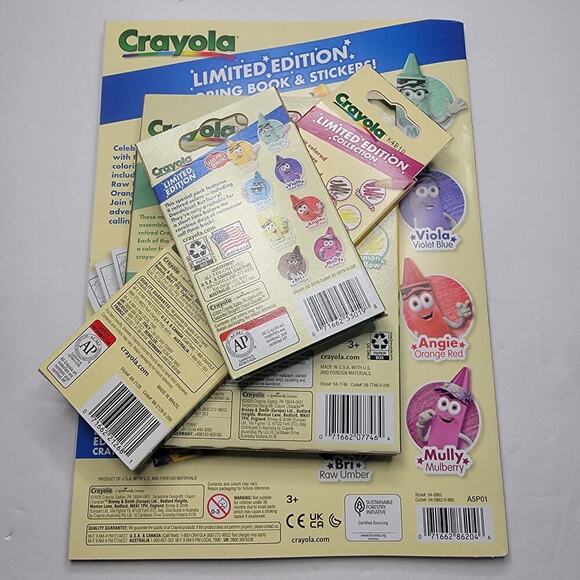 Crayola Limited Edition Crayons Markers Colored Pencils Coloring Book Bundle - Picture 2 of 10
